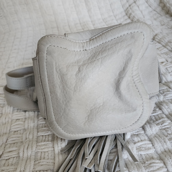 Anthropologie Cut n' Paste Cream Crossbody Bag - Picture 11 of 13